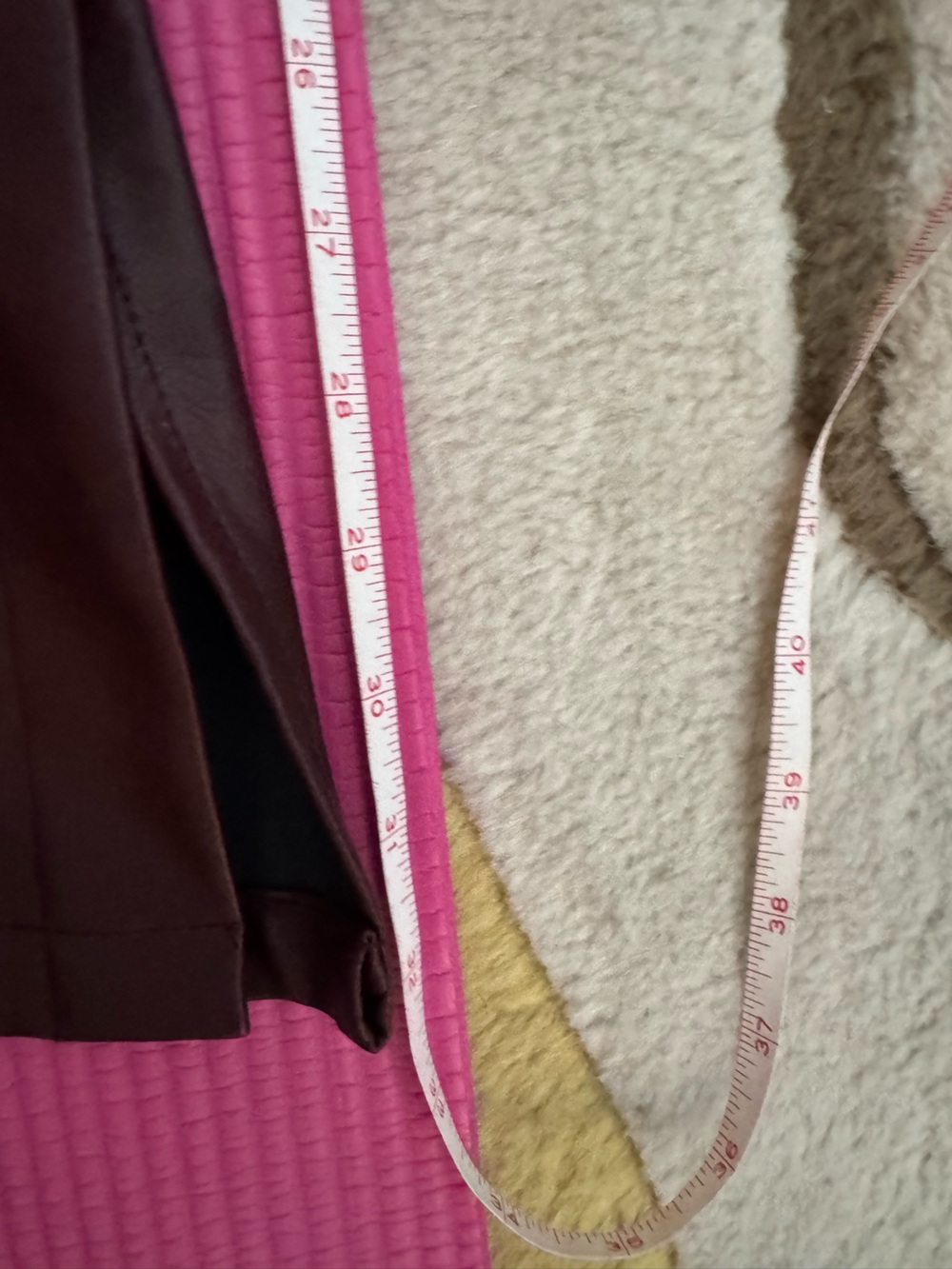 Akira Studded Wine brown / burgundy faux Leather Wide-Leg Pants - Picture 9 of 11